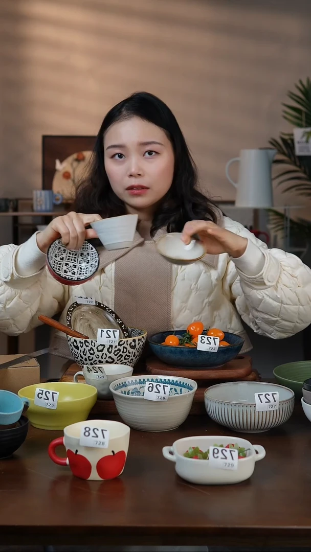 8cm白色小杯+红小碗+小酱碟三件套