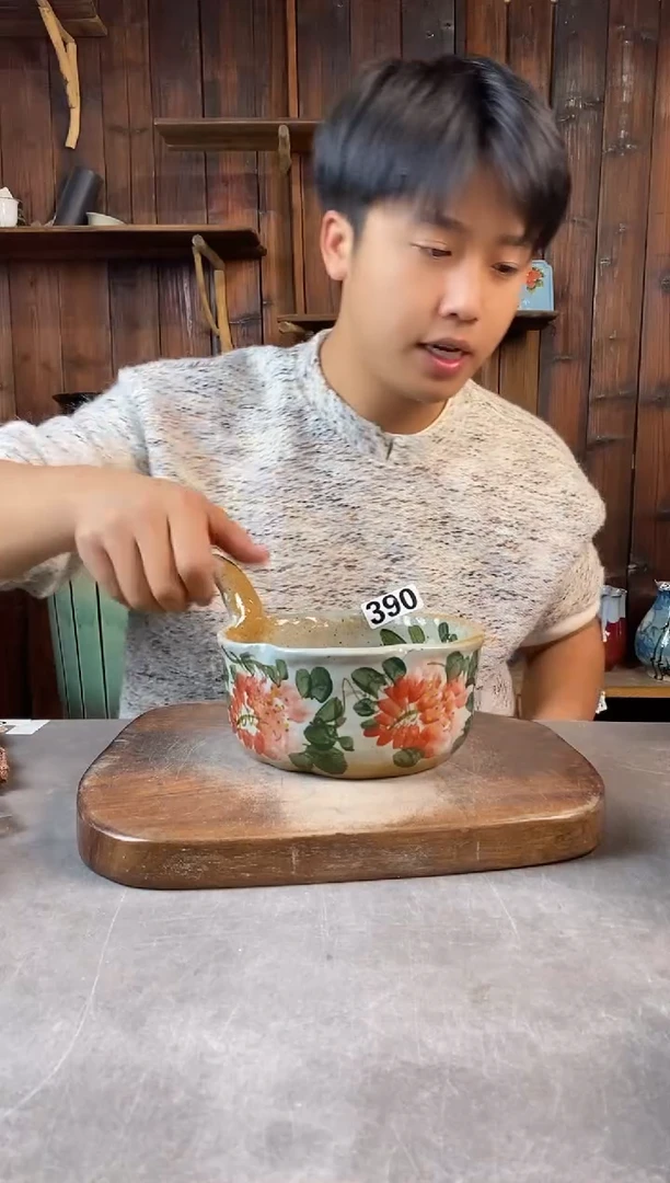 碗390开窑上新 手工手绘