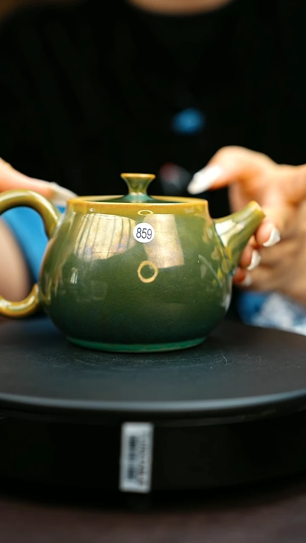 859#原矿钧瓷炉钧釉壶