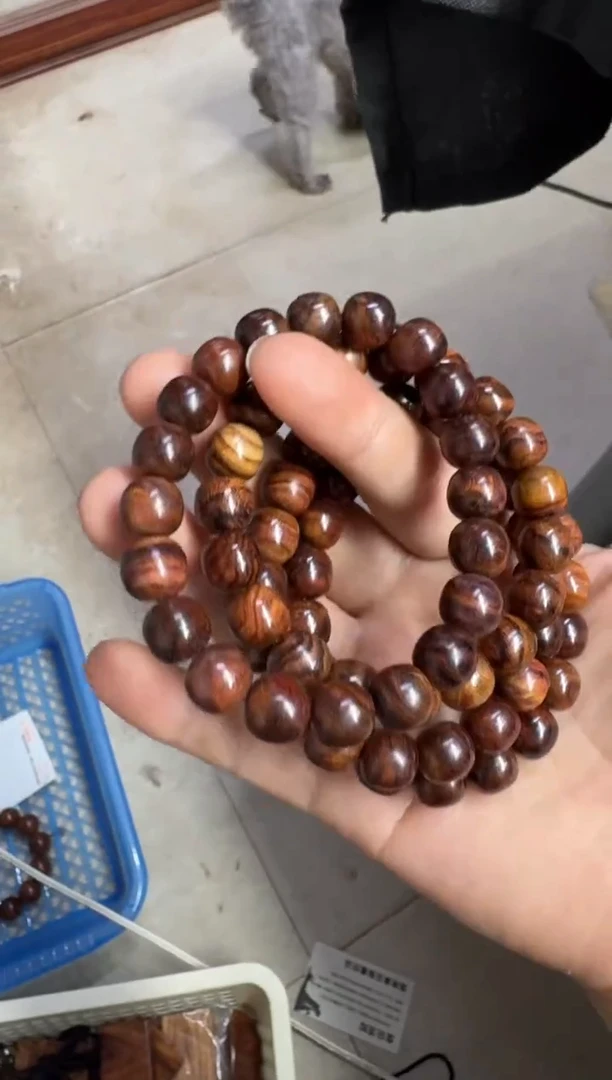 黄花梨/降香黄檀手串/手链正宗1.0老型珠海黄手串