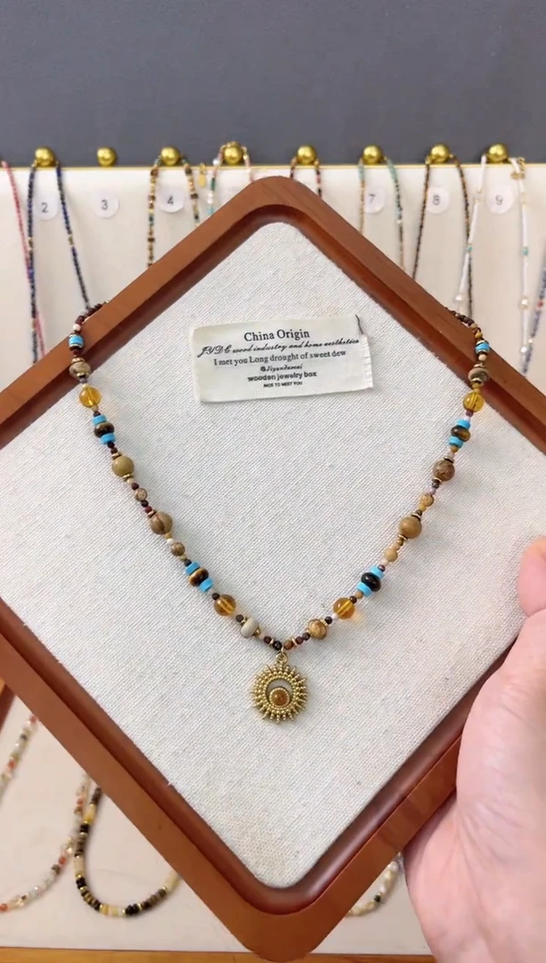 石英质玉钛钢项链3号