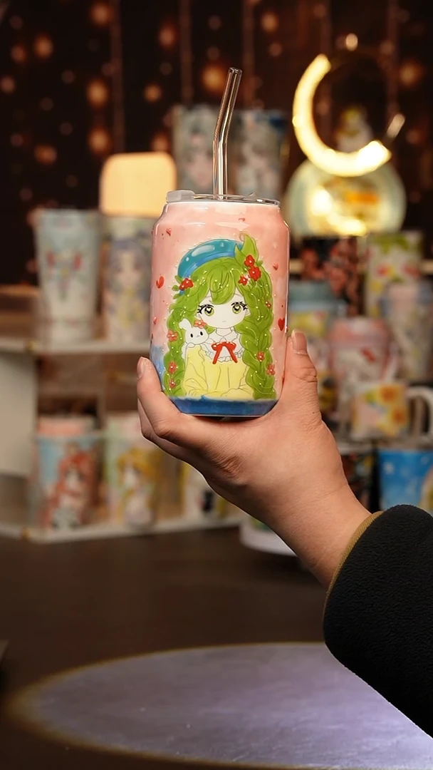 (玉泥）景德镇手工手绘文创陶瓷杯