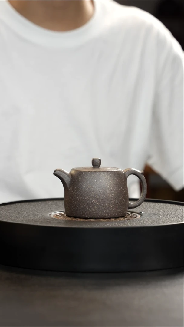 茶壶紫砂手工泥桃花高井栏大漏