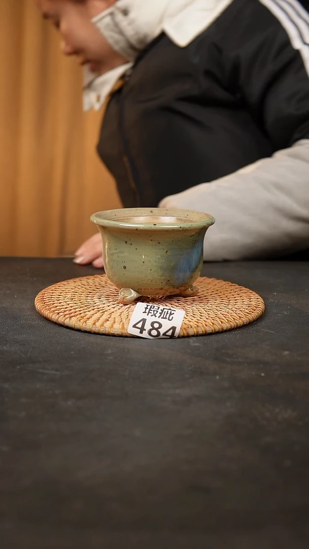 【闪购商品】瓷片484泥泥手工花盆口