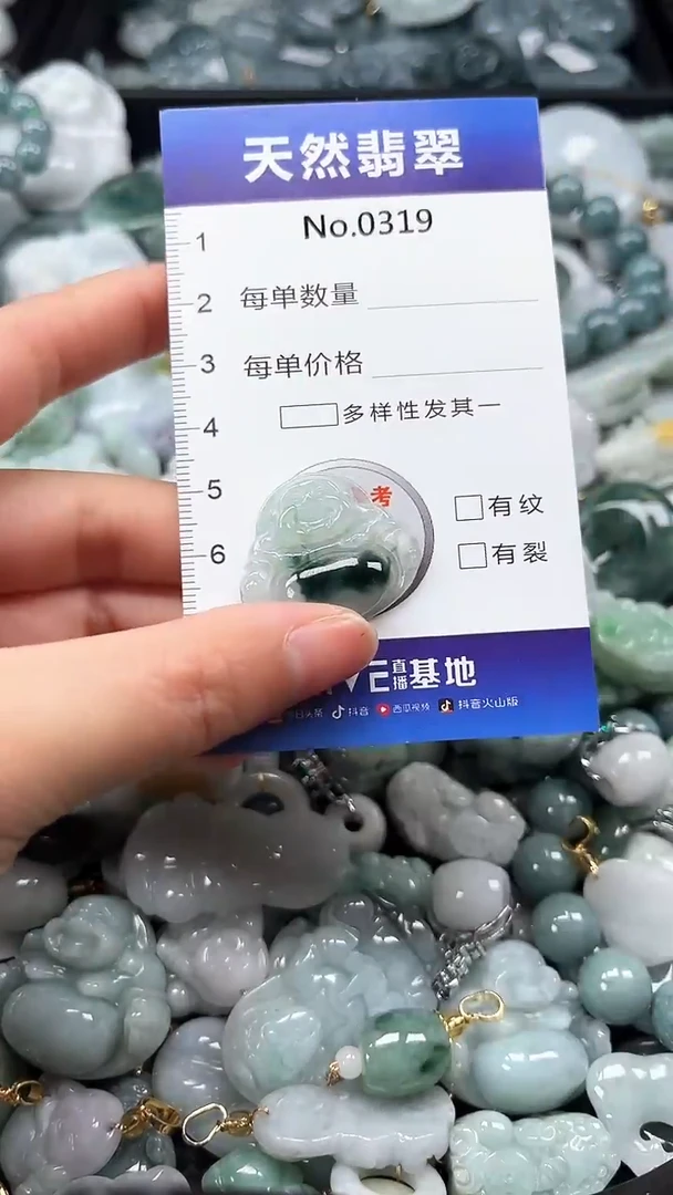 【闪购商品】翡翠颈饰未镶嵌缅甸A货翡翠0319