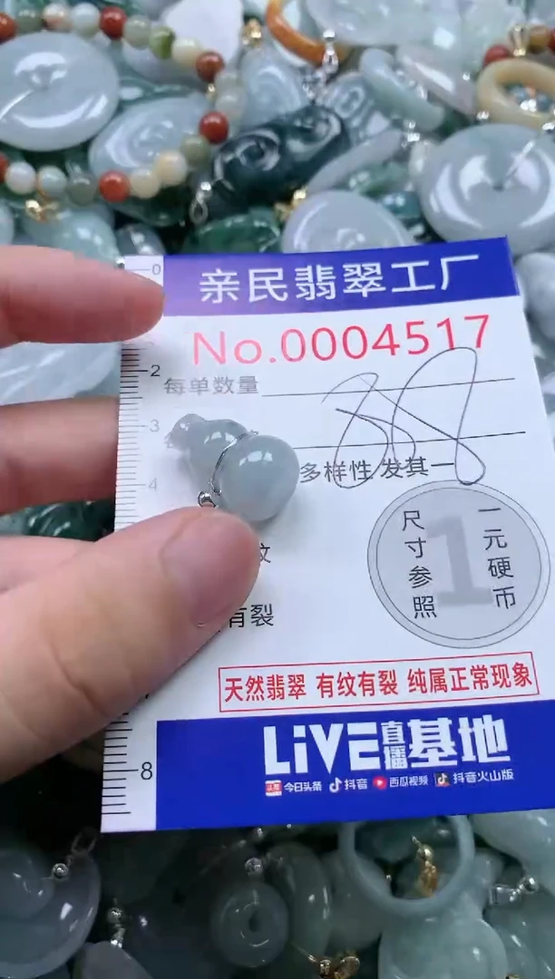 翡翠未镶嵌吊坠(不含链)4517