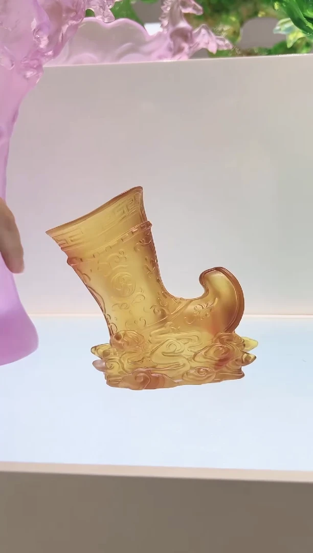 手工艺品琉璃古法琉璃平步青云