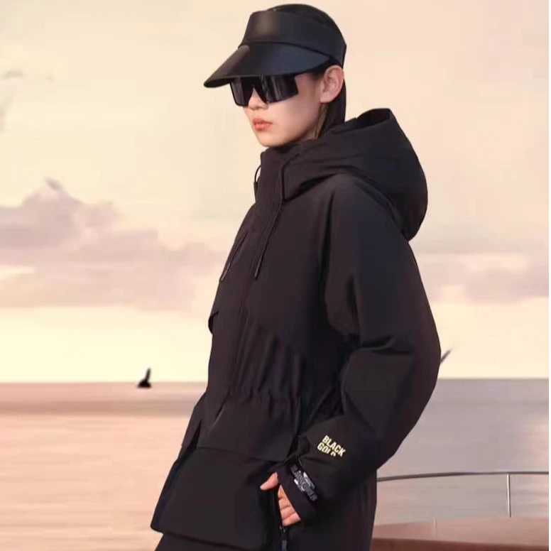 女士一等品保暖工装风冬季户外拉链女加厚宽松中长款