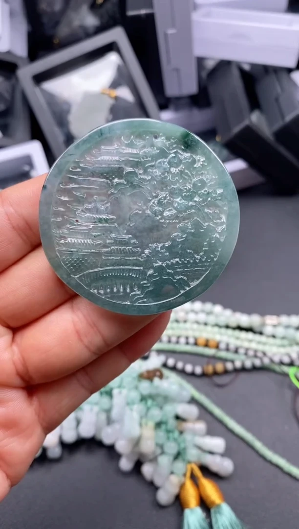 吊坠(不含链)未镶嵌翡翠1138