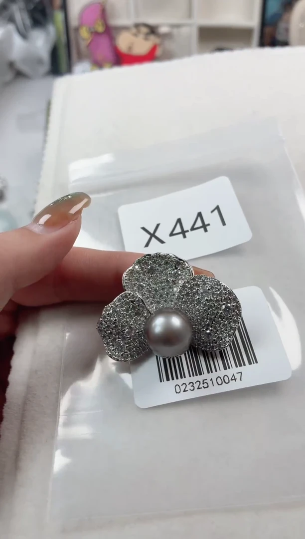 未镶嵌胸针海水珍珠X441