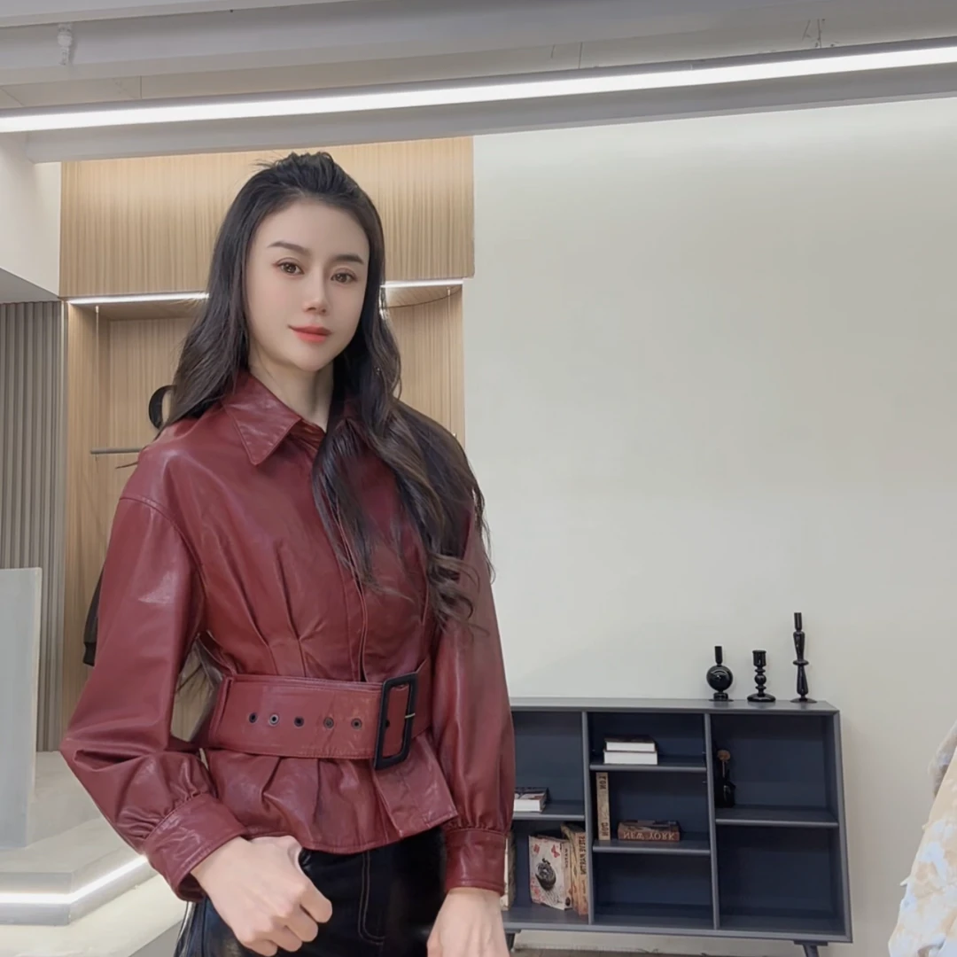 PINSHANGXIBAO/品尚喜宝上衣宽松百搭绵羊皮外套 32281