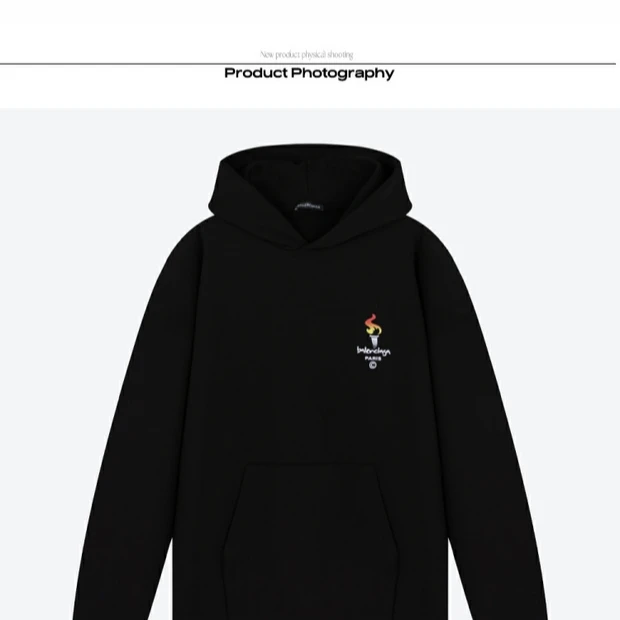 BALENCIAGA巴黎世家logo刺绣火炬连帽衫连帽卫衣620973TIV451070