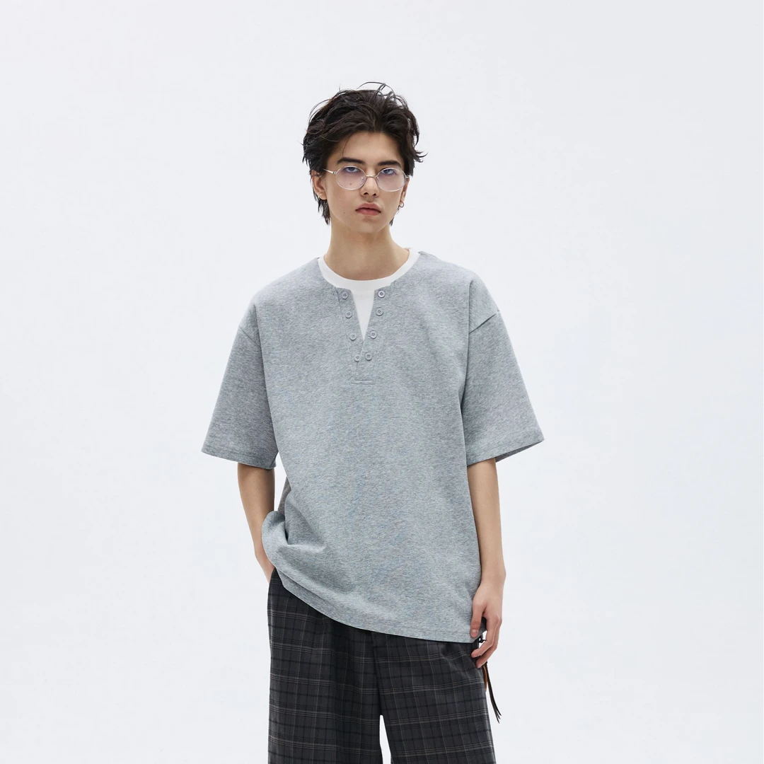 【SE HUN瑶】25年新款春秋假两件潮流短袖T恤极简松弛感时尚简约