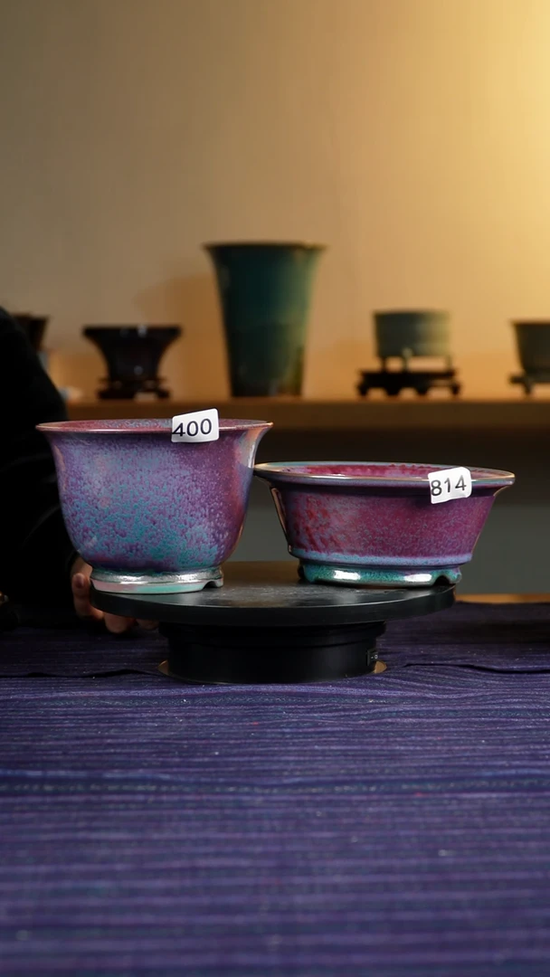 鹰814+400微瑕窑变花盆