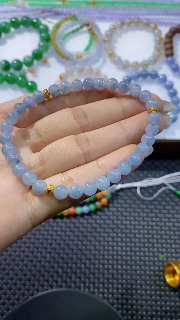 散珠翡翠卡6手串