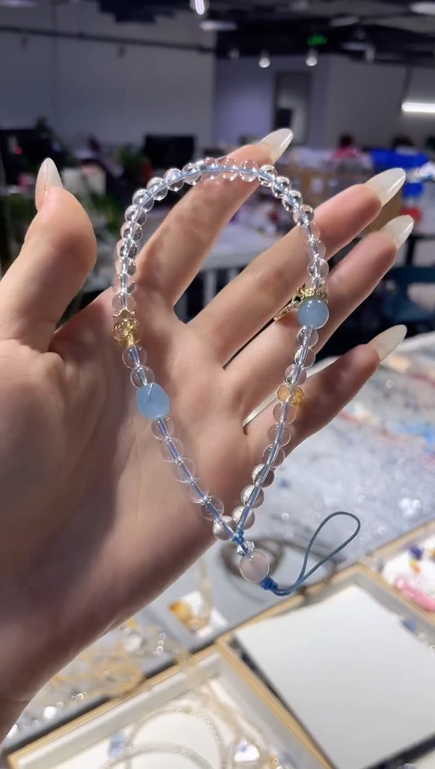 【闪购商品】水晶手机链未镶嵌手机链