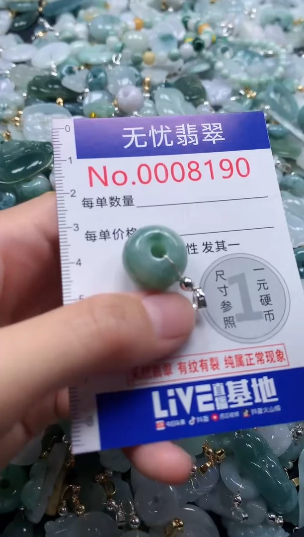 翡翠未镶嵌吊坠(不含链)8190