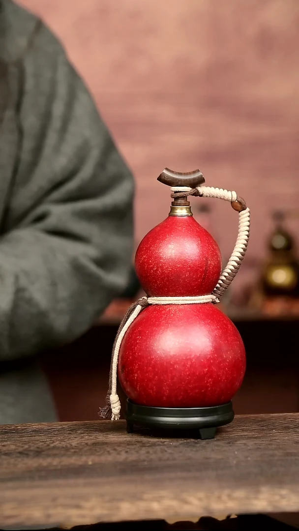 689号中药煮色  大漆葫芦水壶/酒壶 一物一拍