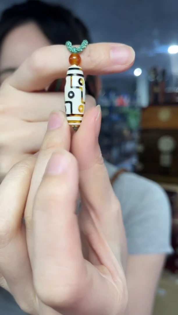 白玉菩提吊坠猛·犸小天天镶嵌