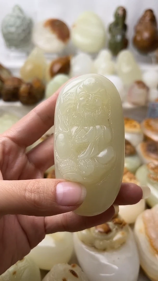 石材古青石棉纹正常不退换寿星
