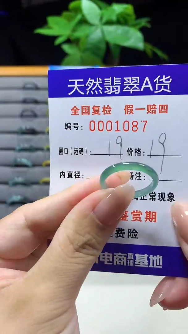未镶嵌戒指翡翠1087天然翡翠A货
