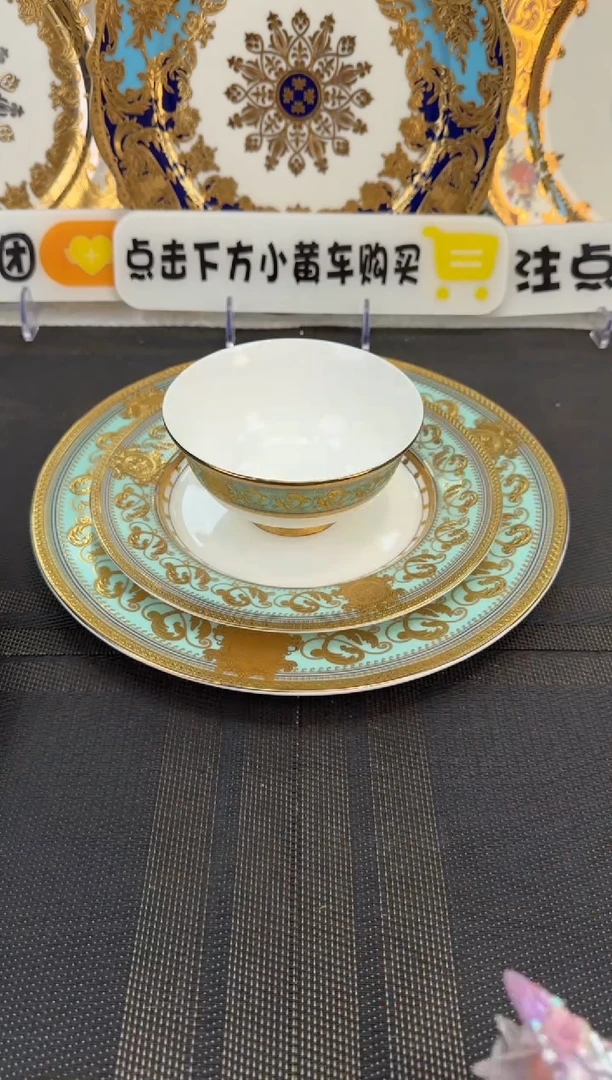 瓷片摩****y到手三件摆台 正品 4套