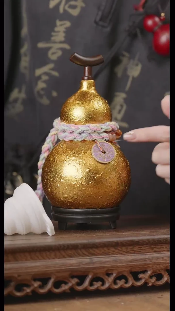 【闪购商品】69号精品天然大漆工艺防渗内胆酒葫芦~