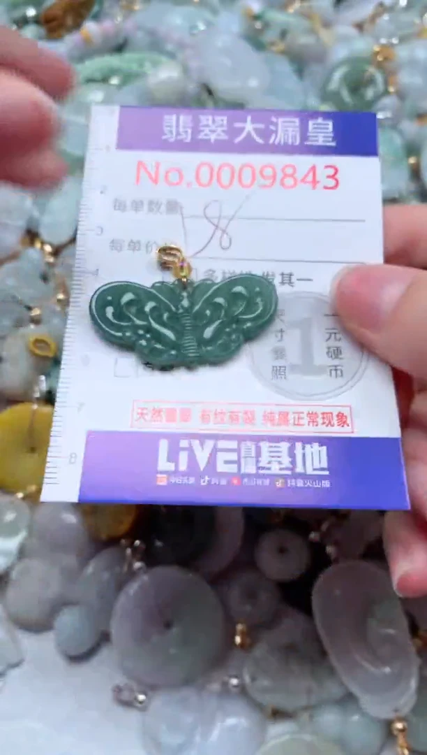 翡翠未镶嵌吊坠(不含链)9843