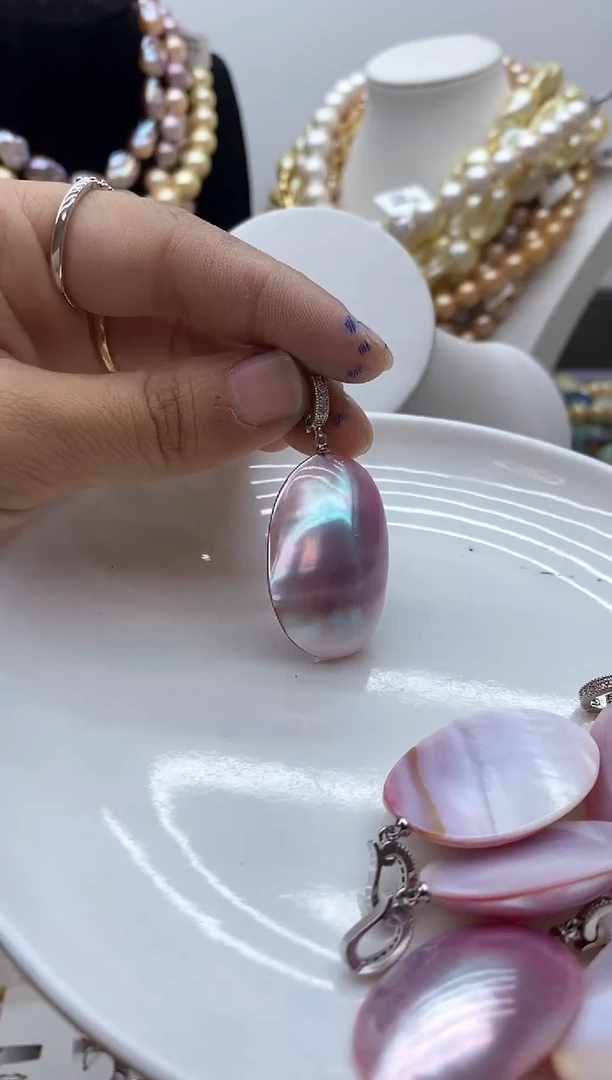 【闪购商品】淡水珍珠颈饰钛钢95