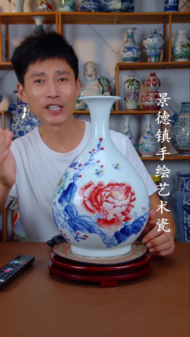 摆件景德镇手工手绘陶瓷摆件9