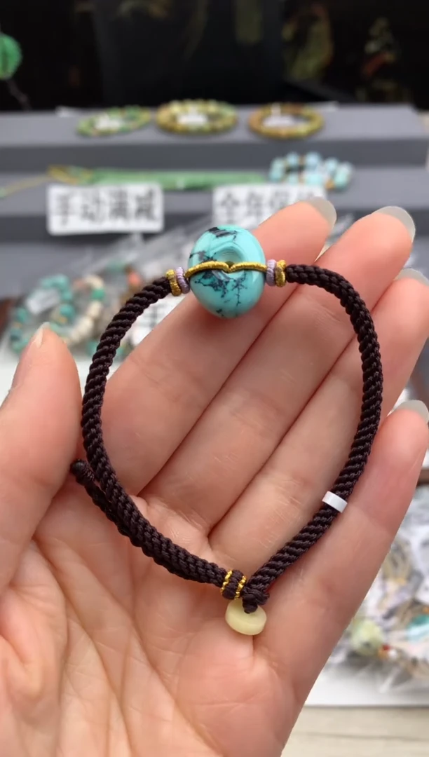 未镶嵌绿松石手绳茜.D10