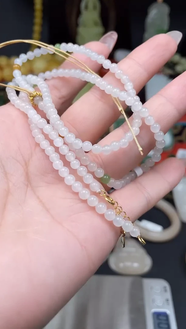 和田玉未镶嵌颈饰l070