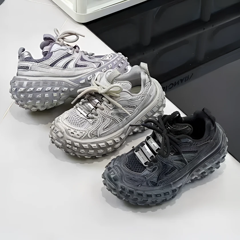 儿童老爹运动鞋擦色做旧脏脏鞋软底防滑轮胎鞋男童网鞋3-6岁潮款