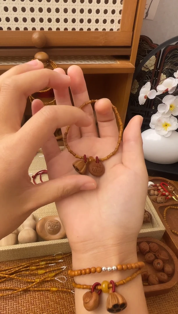 手串/手链核桃竹节手串一物一拍好运连连款