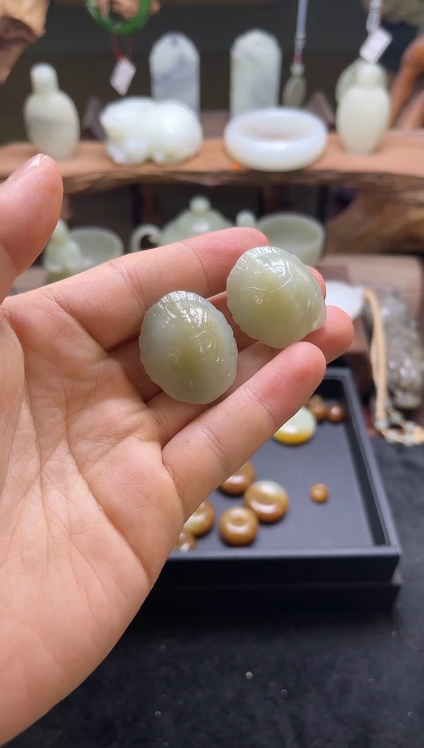 【闪购商品】和田玉手把件未镶嵌且末迪克兰富甲一方 多样性发一