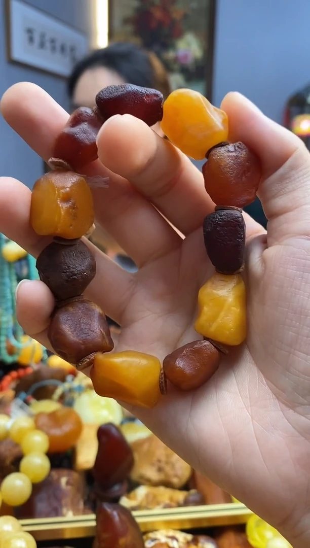 未镶嵌琥珀手串手串