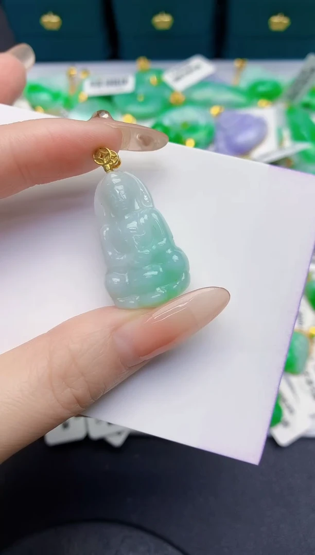 颈饰未镶嵌翡翠缅甸天然翡翠A货