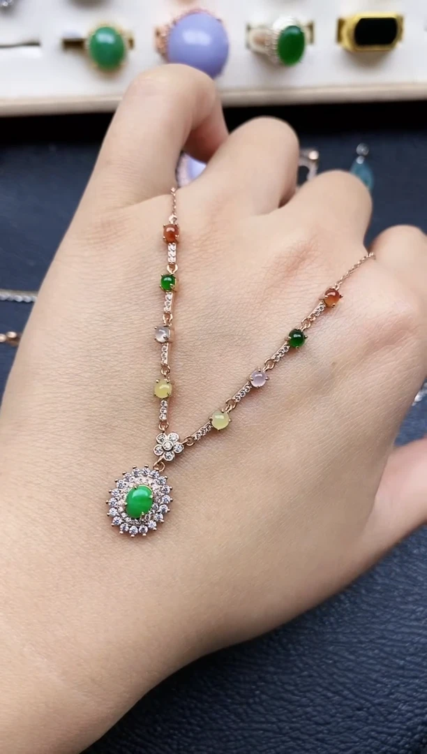 【闪购商品】翡翠戒指银S925镶嵌11111