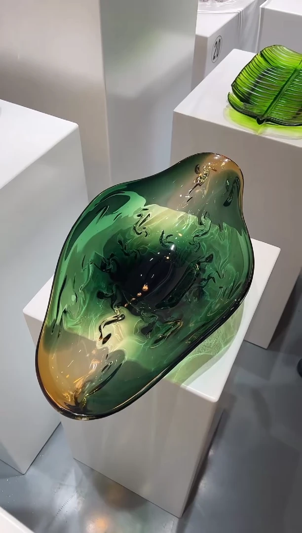 琉璃巴比特美学 树叶果盘