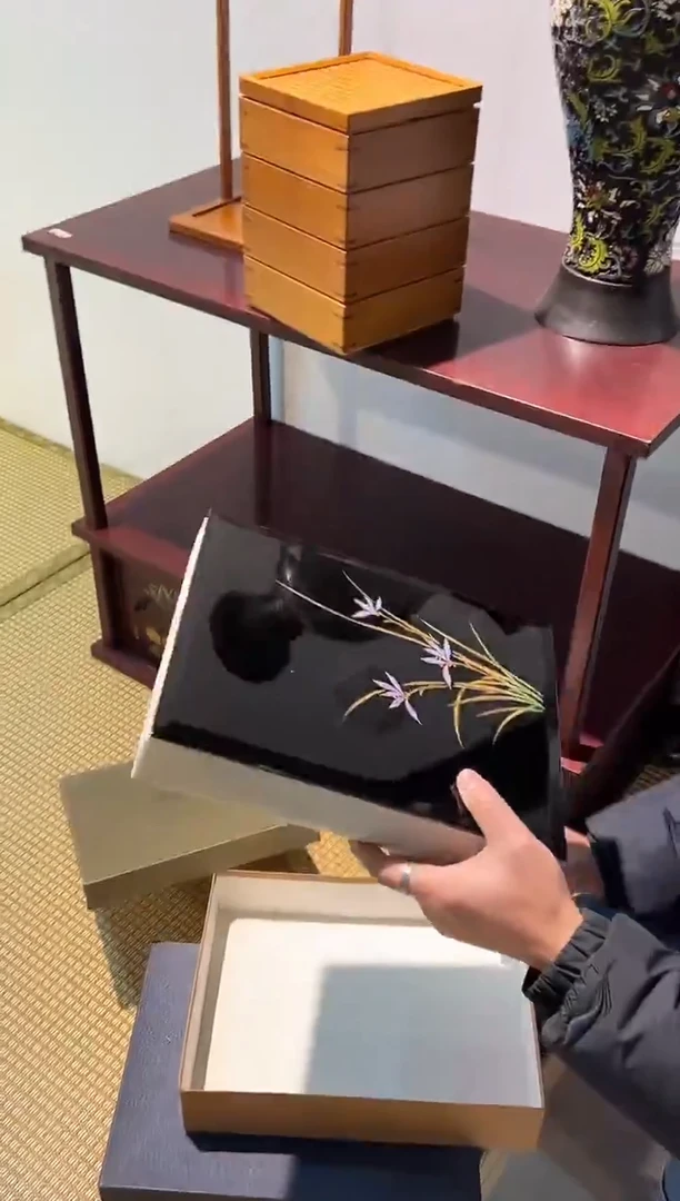 金莳绘 文盒 大漆漆器大漆漆器