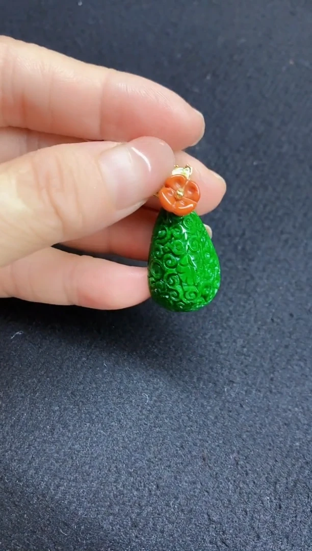 颈饰未镶嵌翡翠翡翠吊坠