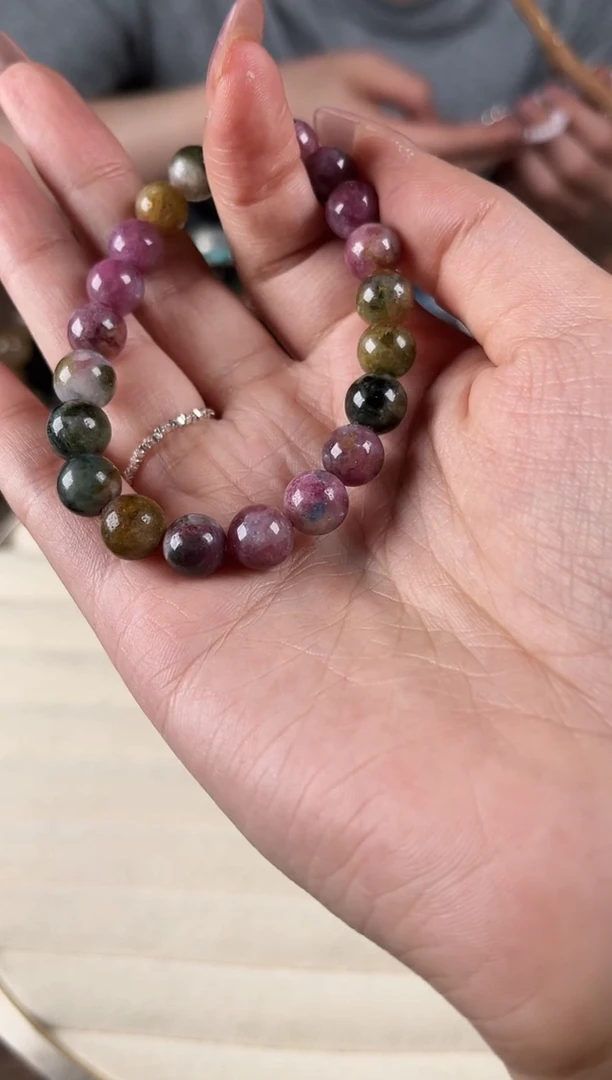 手链未镶嵌碧玺碧玺素单圈