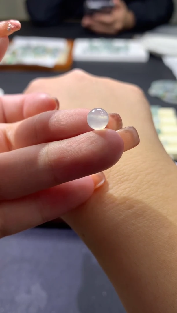 未镶嵌定制翡翠卡6.5mm