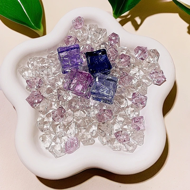 【紫薇星辰色系】四选二 双许愿 夜光细闪星空冰块diy手工摆件创意