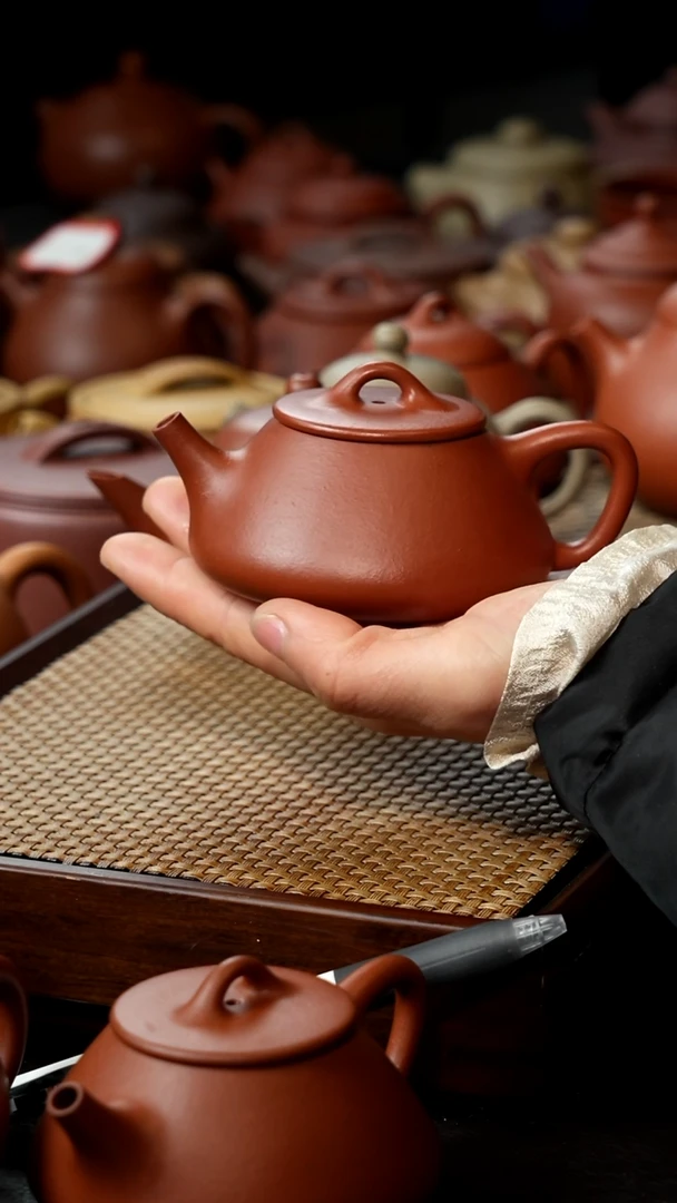 【闪购商品】紫砂茶壶平盖朱66666666666617