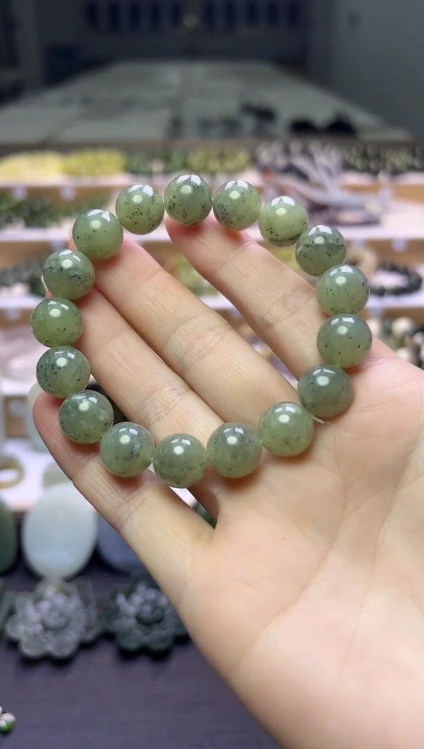 未镶嵌手串和田玉153号链接卡12mm