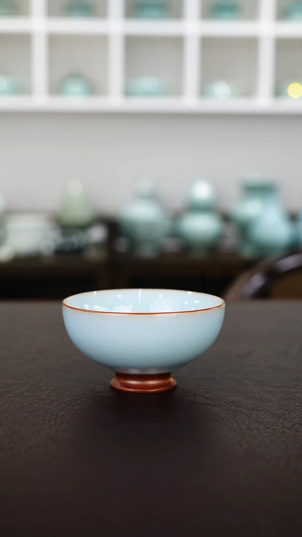 天青釉92号鸡心杯简包  炸福利-二