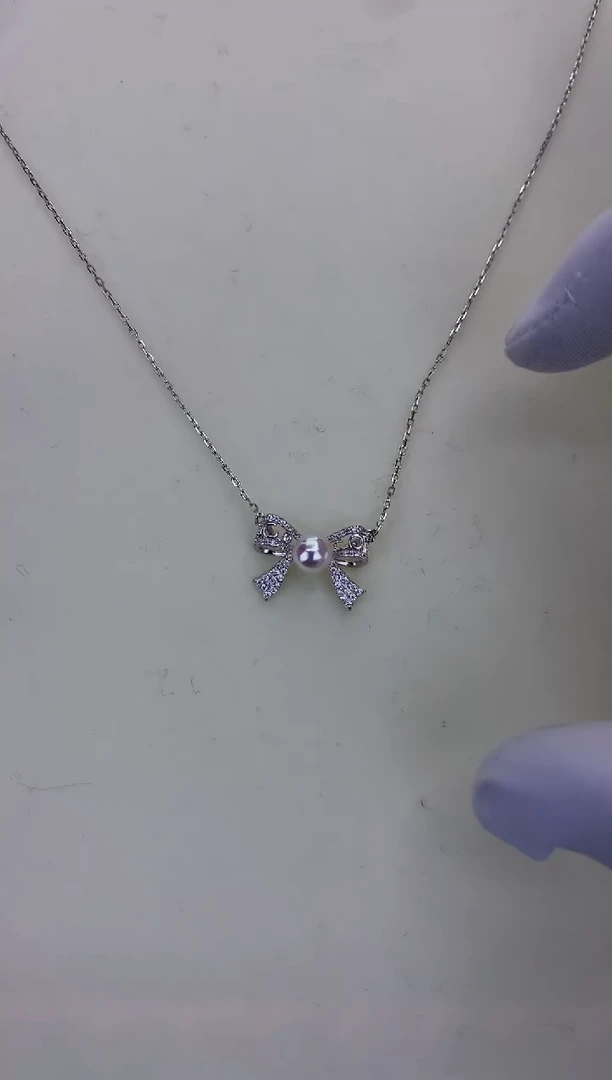 银S925镶嵌DA海水珍珠 GD159 套链 7