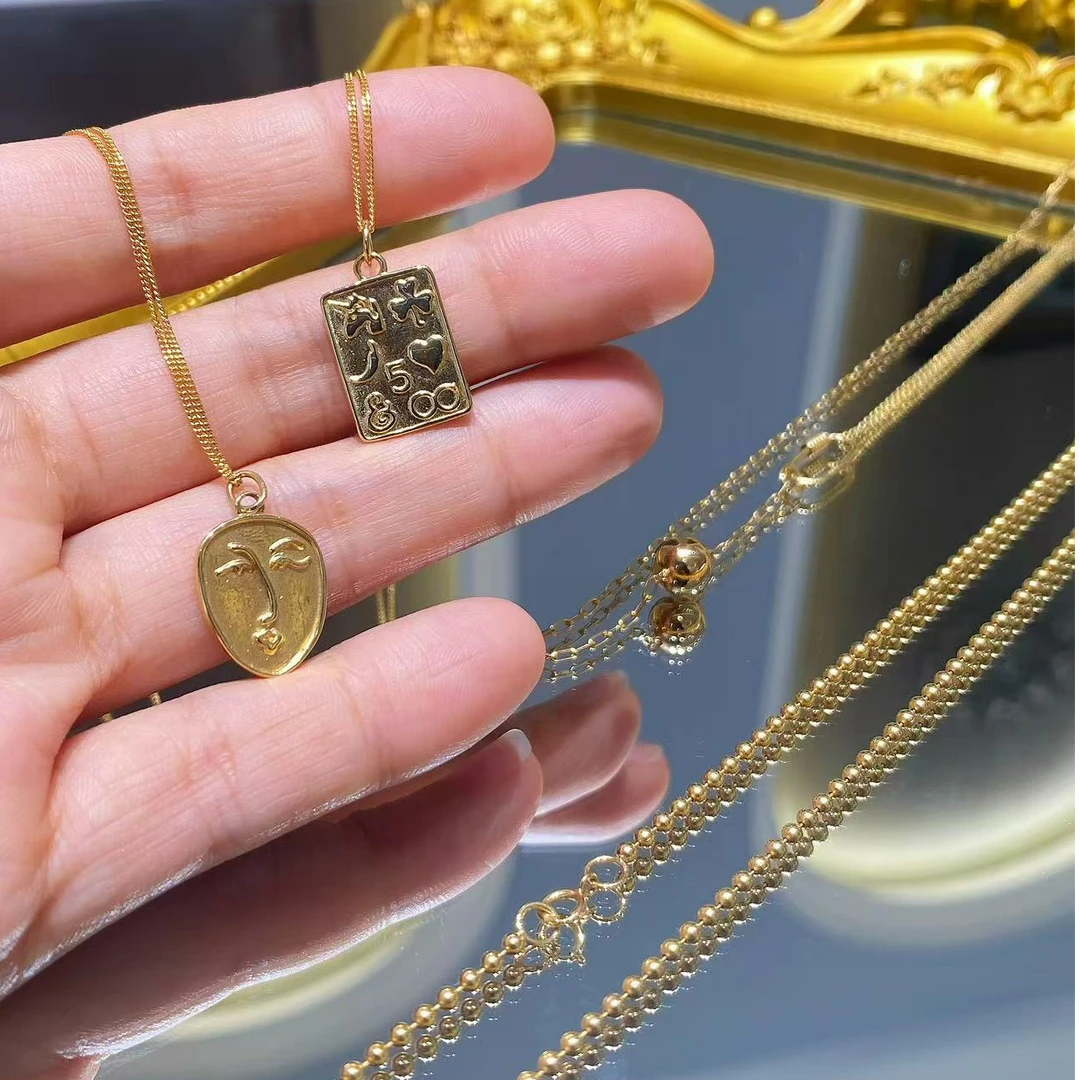 18K金叠戴ins风项链