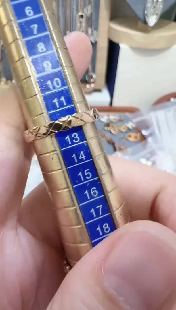 【闪购商品】18K金戒指/指环戒指12号